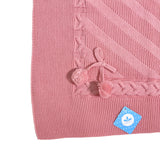 Coperta Scialle In tessuto Anallergico Acrilico Con Pom Pon Neonato/a SARDON AM856