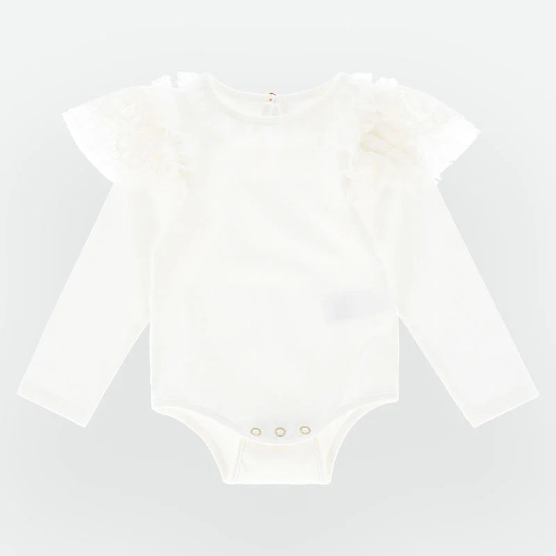 Body In Caldo Cotone Con Pizzo Neonata ANGEL'S FACE PRIMROSE