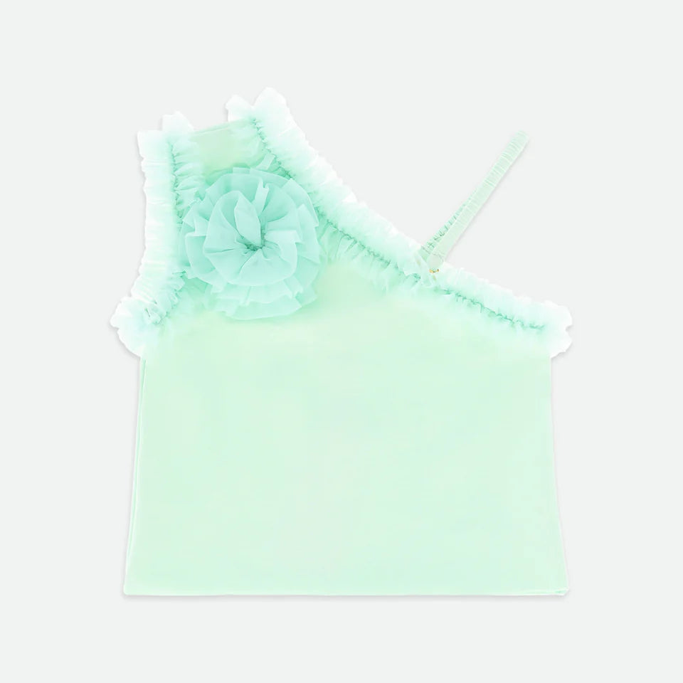 Top In Maglia Monospalla Con Tulle Bambina ANGEL'S FACE REESE