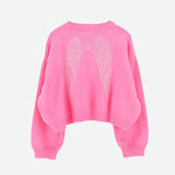 Maglione Cropped Con Ali Di Strass Bambina ANGEL'S FACE ROBERTA