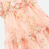 Abito Elegante In Tulle Stampa Rose Neonata ANGEL'S FACE ROSEBUD