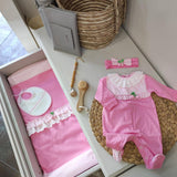 Corredino Nascita In Cotone Neonata TETO E TATTA CORDFRAGOLINA