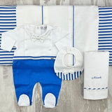 Corredino Nascita In Cotone E Lino Neonato NINNAOH CORDMARINARETTO