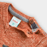 Warmer Baumwollpullover mit Patches Baby BOBOLI 717038