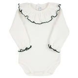 Body In Caldo Cotone Con Collo Rouche Neonata CONDOR 54448