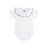 Body Con Collo Volant In Cotone Neonata CONDOR 54452