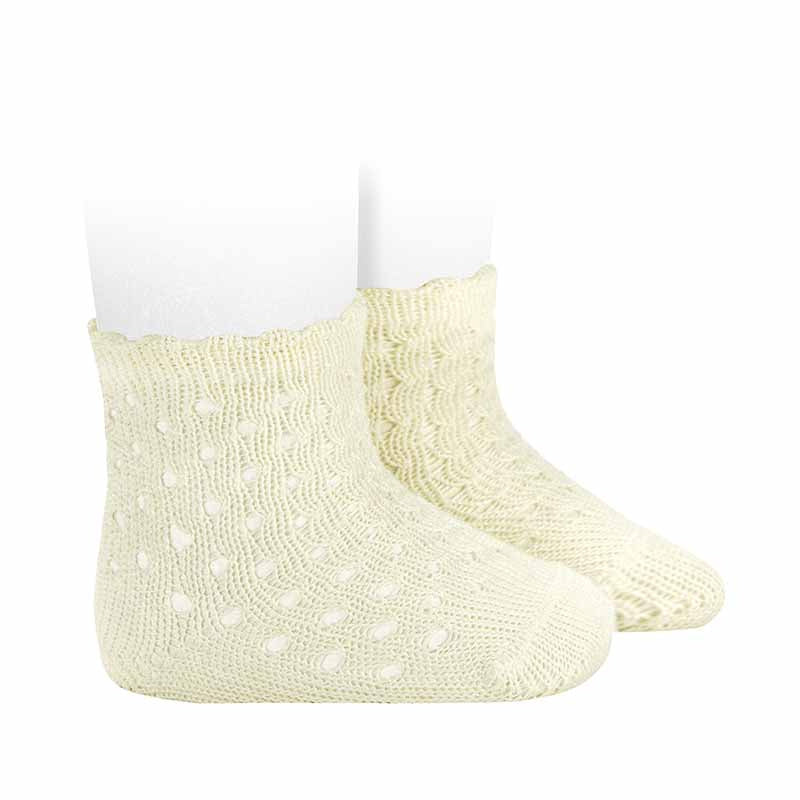 Short Sock In Thread Perforated Dots Unisex Newborn CONDOR 503