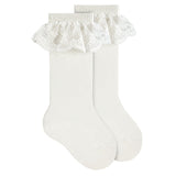 Calze Lunghe Con Pizzo Neonata CONDOR 2471