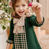 Abito Manica Lunga In Caldo Cotone Neonata RAHIGO 24202