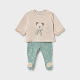 Tutina Spezzata in Caldo Cotone Neonata Verde Mayoral 2515