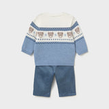 Completo 2 pezzi Invernale Neonato azzurro polvere Mayoral 2532