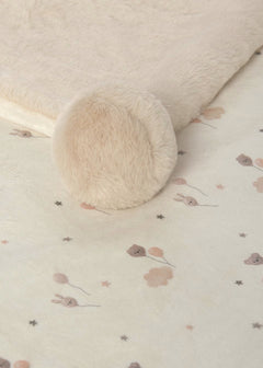 Coperta Ecopelliccia pompon Neonato/a Beige Mayoral 9143