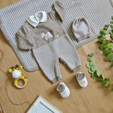 Set in Lana Cavalluccio a Dondolo Neonato Beige NINNAOH