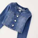 Giubbotto In Denim Con Strass Bambina SARABANDA G440