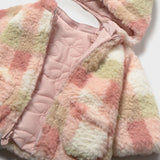Giubbotto double face con cappuccio Neonata rosa Mayoral 2401