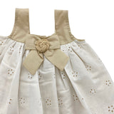 Ärmelloses Kleid mit Spitzenculotte San Gallo Baby Girl LA SARTORIA DEI PICCOLI LPB102
