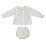 Completo Elegante Con Culotte In Cotone Neonati GRANLEI 181