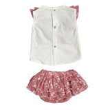 Completo Blusa Con Culotte In Cotone Neonata Valentina Bebes KTM4