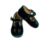 Shoes With Eyelets In Velvet Child PANYNO B2401V