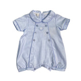 Pagliaccetto Manica Corta In Cotone Celeste Neonato NINNAOH E22268