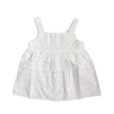 Top mit Hosenträgern aus San Gallo-Spitze für Baby-Mädchen A&amp;J A&amp;J335