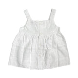 Top mit Hosenträgern aus San Gallo-Spitze für Baby-Mädchen A&amp;J A&amp;J335