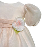 Abito Elegante Con Manica A Palloncino In Organza Rigata Neonata PETIT 2015666