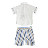 Completo Elegante In Lino Neonato LA SARTORIA DEI PICCOLI L134