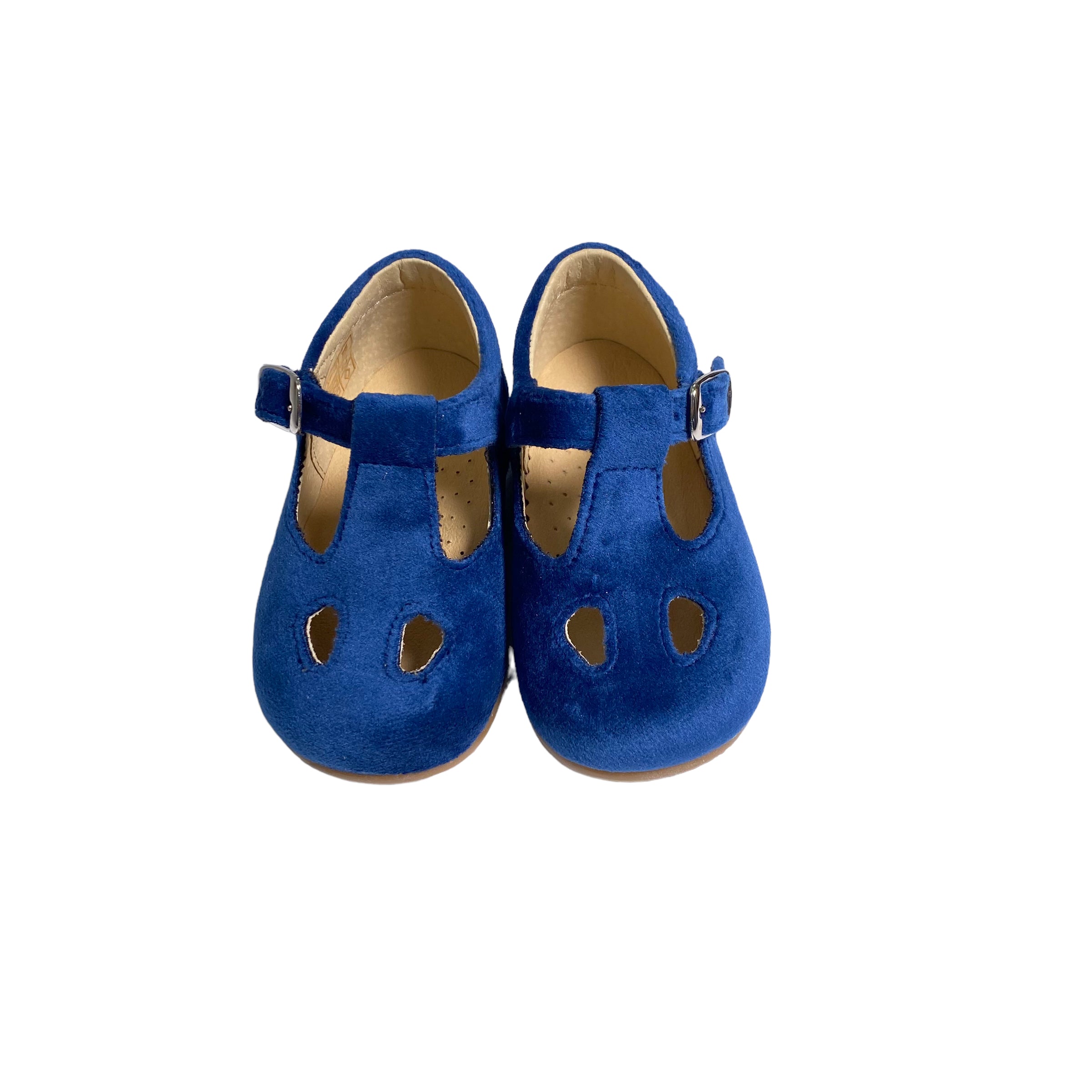 Shoes With Eyelets In Velvet Child PANYNO B2401V