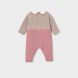 Tutina Intera tricot Caldo cotone Neonata beige/Rosa antico Mayoral 2605