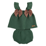 Completo In Caldo Cotone Con Fiocchi Neonata CONDOR 55804