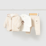 Completo 3 pezzi Tuta Caldo cotone Neonato Panna Mayoral 2670