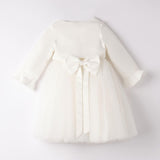 Abito Elegante In Tulle Con Coprispalle Neonata SARABANDA 8265