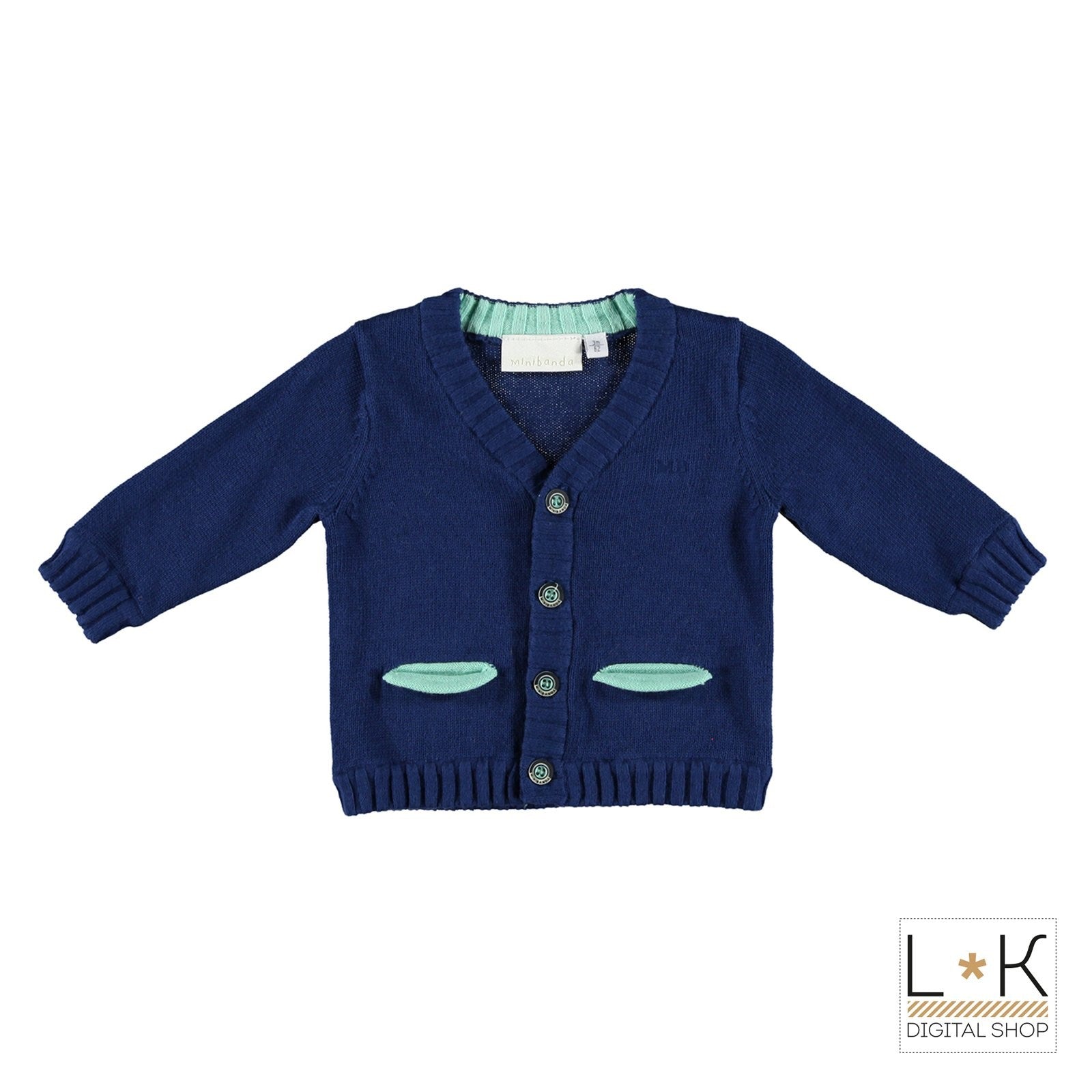 Cardigan In filo Neonato Minibanda I681 - MINIBANDA - LuxuryKids