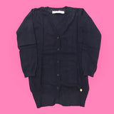 Cardigan In Misto Lana Blu Bambina Fracomina FM12FWG462 - FRACOMINA - LuxuryKids
