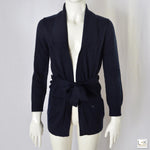 Cardigan In Misto Lana Blu Bambina Take Two M02534 - TAKE TWO - LuxuryKids