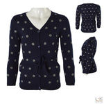 Cardigan In Misto Lana Blu Bambina Take Two M02859 - TAKE TWO - LuxuryKids