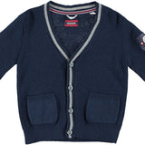 Cardigan In Misto Lana Blu Neonato Sarabanda K106 - SARABANDA - LuxuryKids