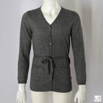 Cardigan In Misto Lana Grigio Bambina Take Two M02849 - TAKE TWO - LuxuryKids