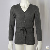 Cardigan In Misto Lana Grigio Bambina Take Two M02849 - TAKE TWO - LuxuryKids