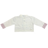 Cardigan in Misto Lana Panna in Tinta Unita Neonata Muffin&Co 6830 - MUFFIN&CO - LuxuryKids