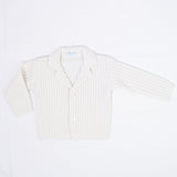 Cardigan In Misto Lana Panna Neonato Manuell&Frank MF4111I - MANUELL&FRANK - LuxuryKids