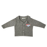 Cardigan misto lana Bambini Grigio Dr Kid 573 - DR.KID - LuxuryKids