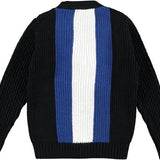 Cardigan Misto Lana Nero Bambino Manuell&Frank MF4156B - MANUELL&FRANK - LuxuryKids