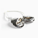 Cerchietto Con Fiocco In Full Paillettes Oro E Argento Bambina Sarabanda J812 - SARABANDA - LuxuryKids