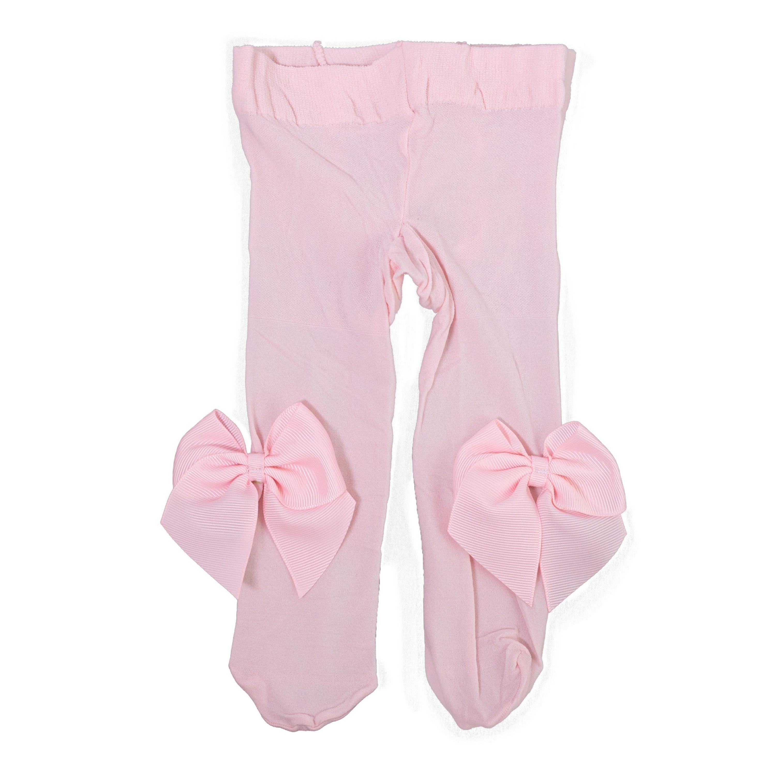 Collant In Microfibra Con Fiocco Rosa Neonata CARLOMAGNO 1023 - CARLOMAGNO - LuxuryKids