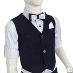 Completo 4 Pezzi Elegante Bambino Blu Bufi M10065Y1 - BUFI - LuxuryKids