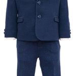 Completo 5 Pezzi Elegante Neonato  Blu Le Petits Enfants DIEGO - LE PETITS ENFANTS - LuxuryKids