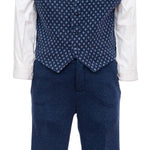 Completo 5 Pezzi Elegante Neonato  Blu Le Petits Enfants DIEGO - LE PETITS ENFANTS - LuxuryKids