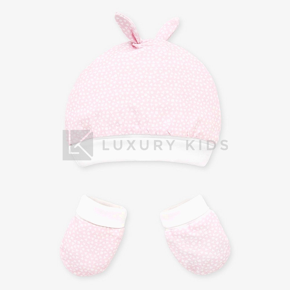 Completo Cappello E Manopole In Cotone Per Neonati Mayoral 9677 - MAYORAL - LuxuryKids